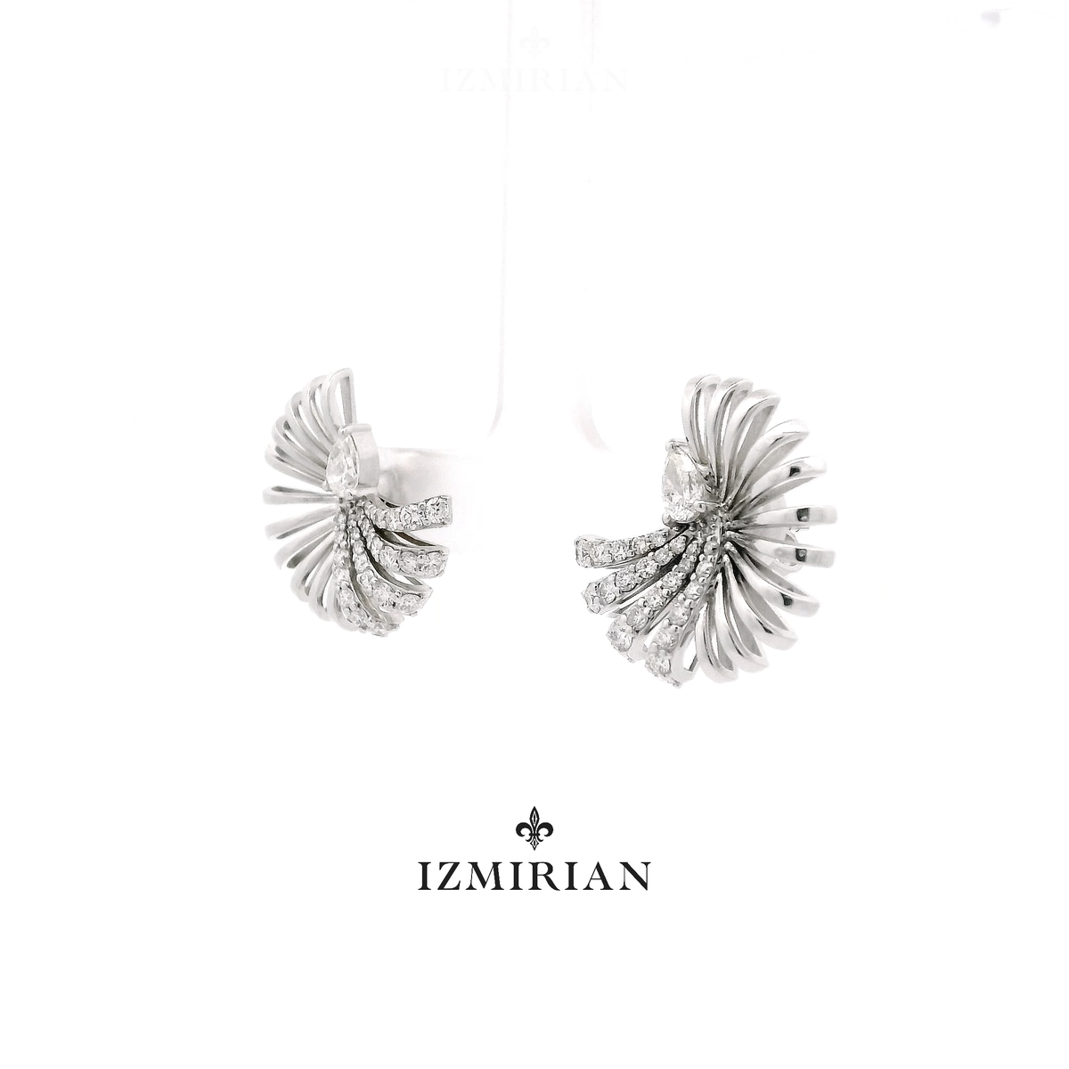 Arc Fan Diamond Earrings
