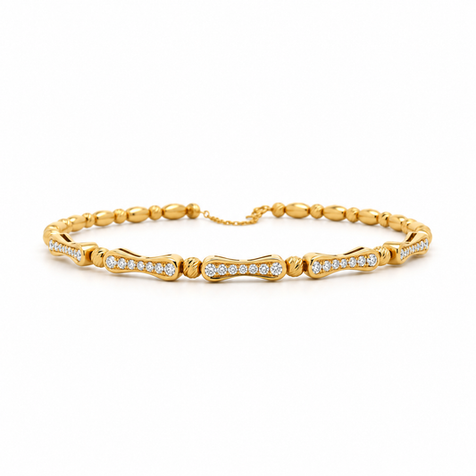 Springline Beaded Diamond Bracelet