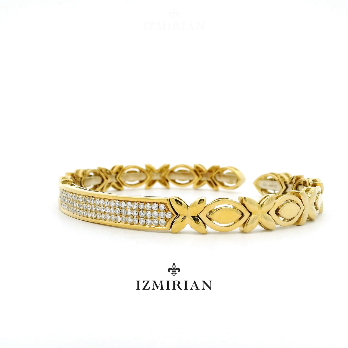 Fleur Link Diamond Bracelet