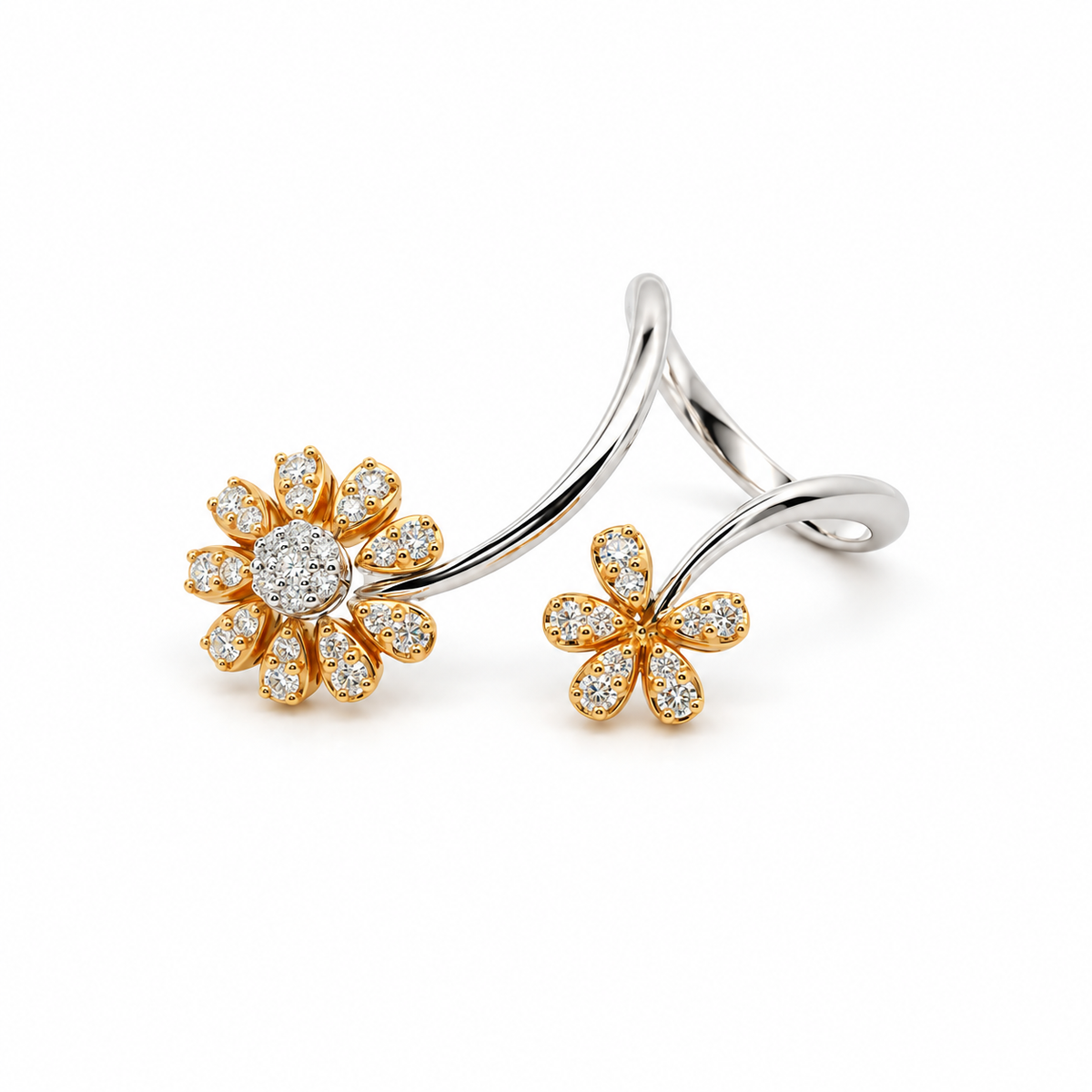 Blossom Diamond Open Ring