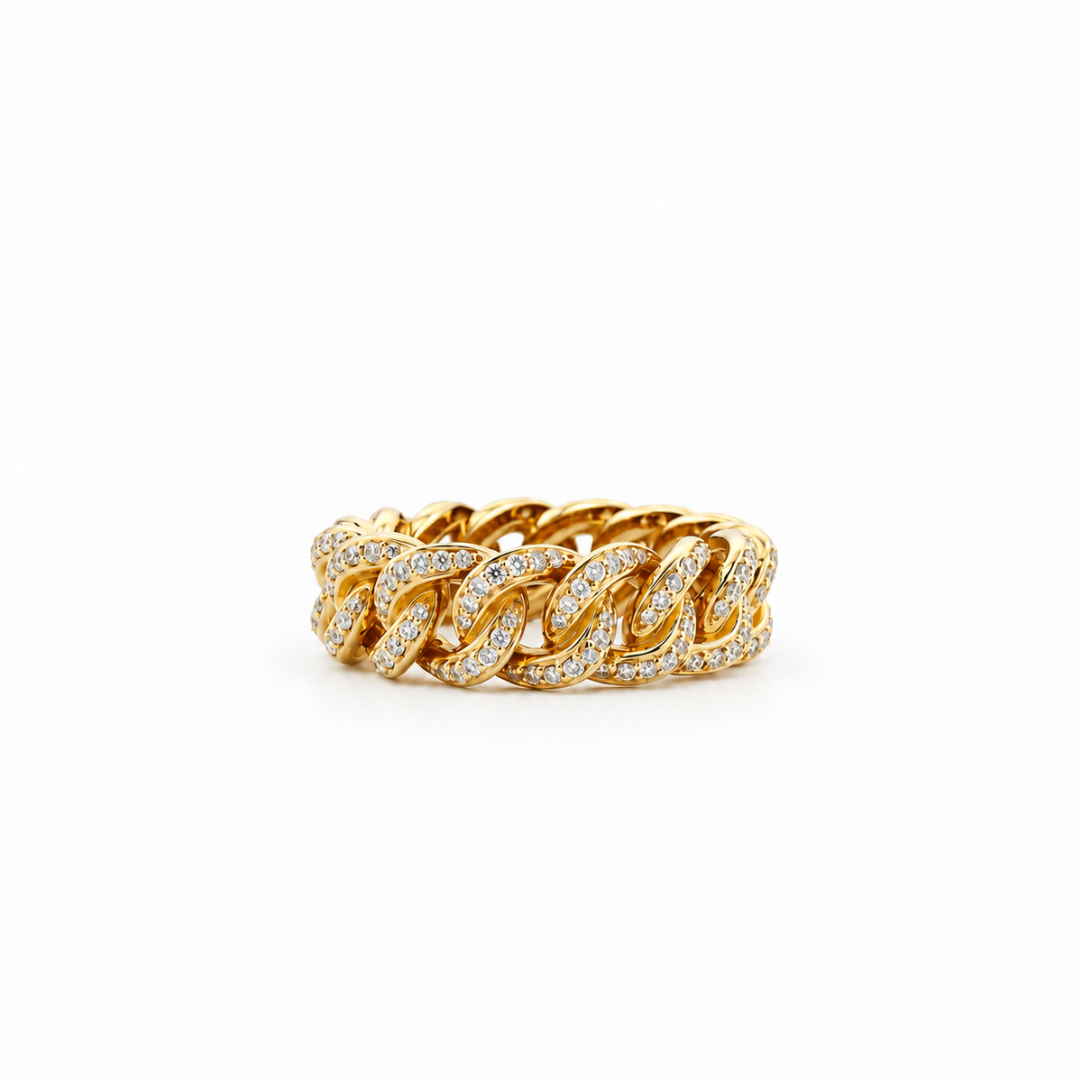 Diamond Curb Chain Ring