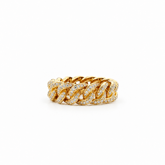 Diamond Curb Chain Ring