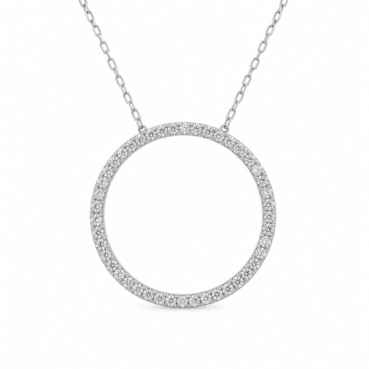 Full Luna Diamond Necklace