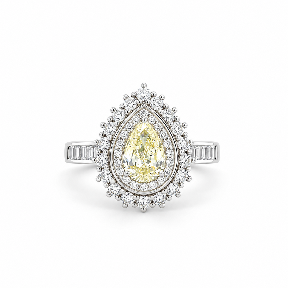 Empress Pear Diamond Ring