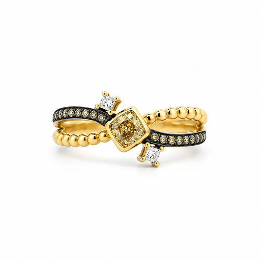 Champagne Infinity Diamond Ring