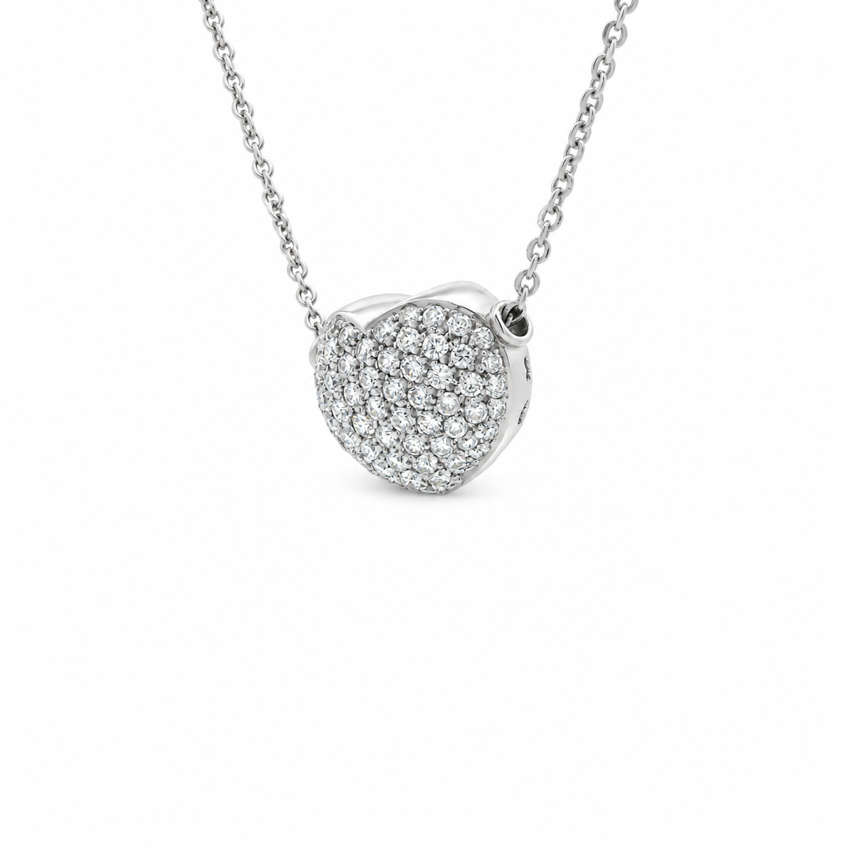 Pavé Heart Diamond Necklace