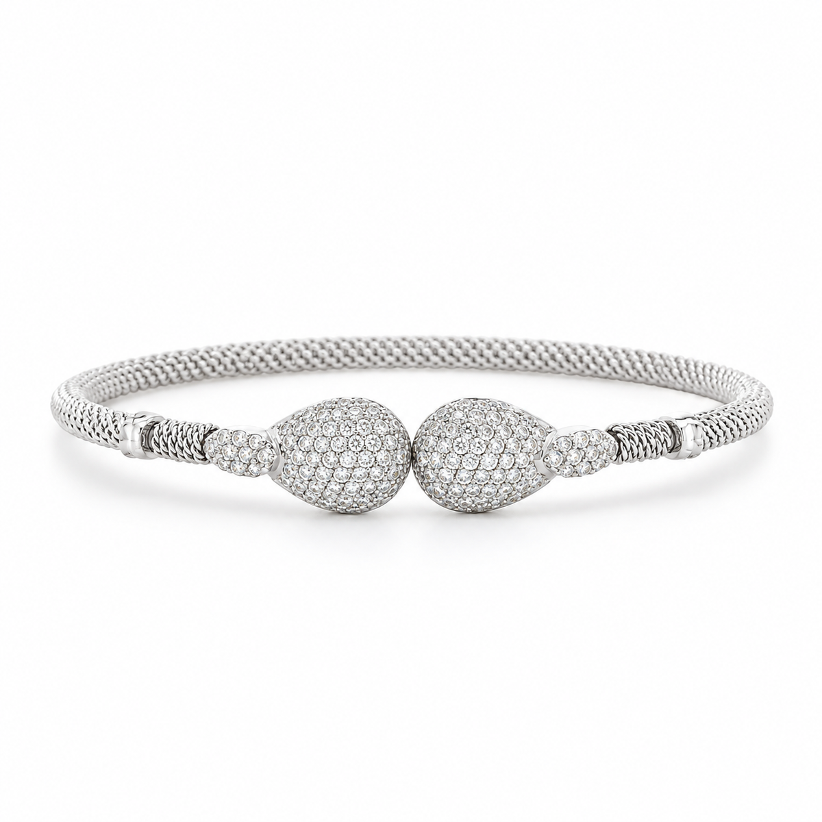 Pavé Orb Diamond Bangle Bracelet