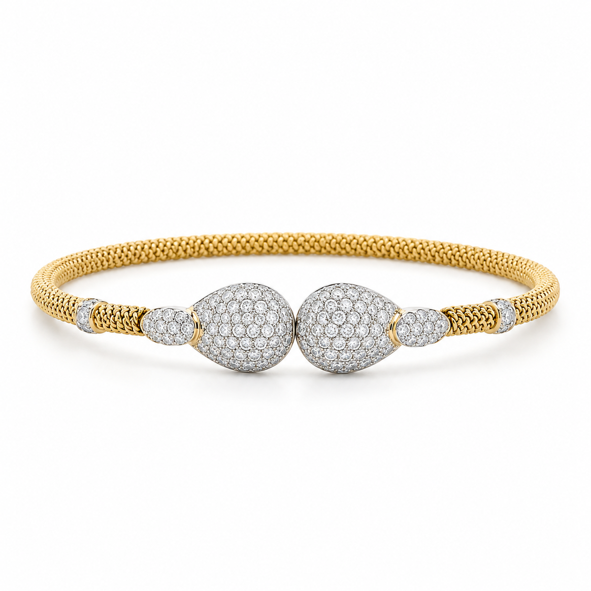 Pavé Orb Diamond Bangle Bracelet