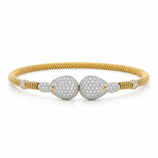 Pavé Orb Diamond Bangle Bracelet