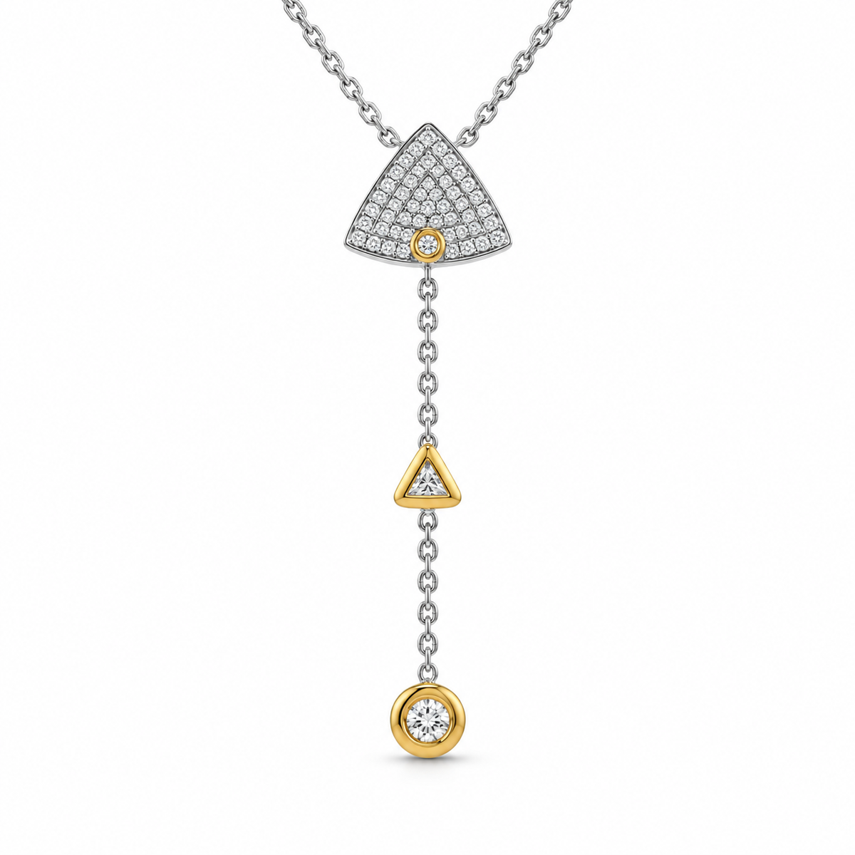 Trielle Diamond Drop Necklace