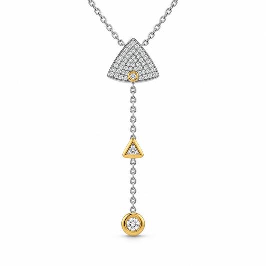 Trielle Diamond Drop Necklace