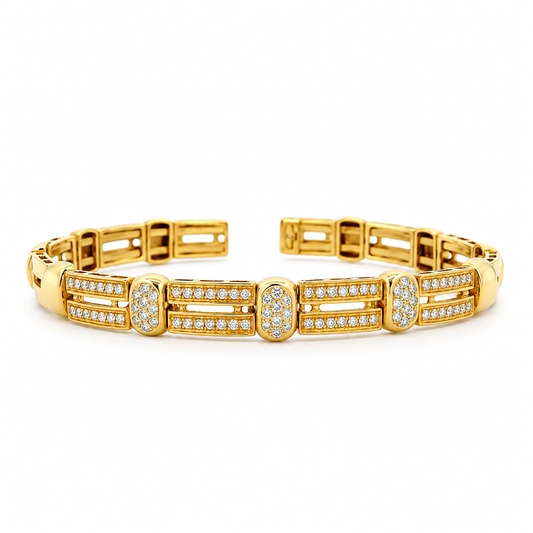 Axis Diamond Link Cuff