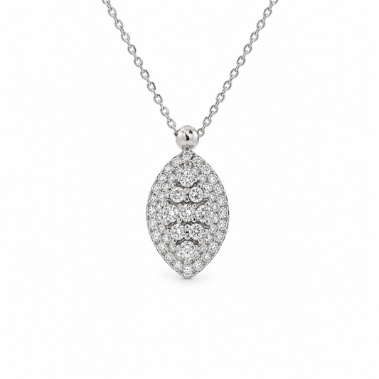 Marquise Cluster Diamond Necklace