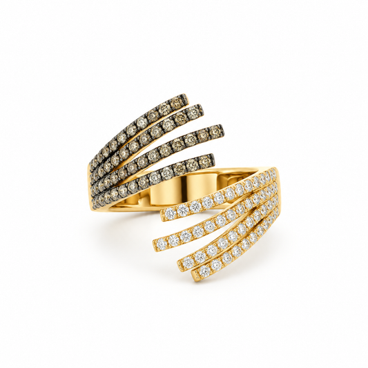 Open Cuff Diamond Ring