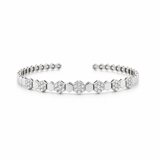 Honey Comb Diamond Bracelet