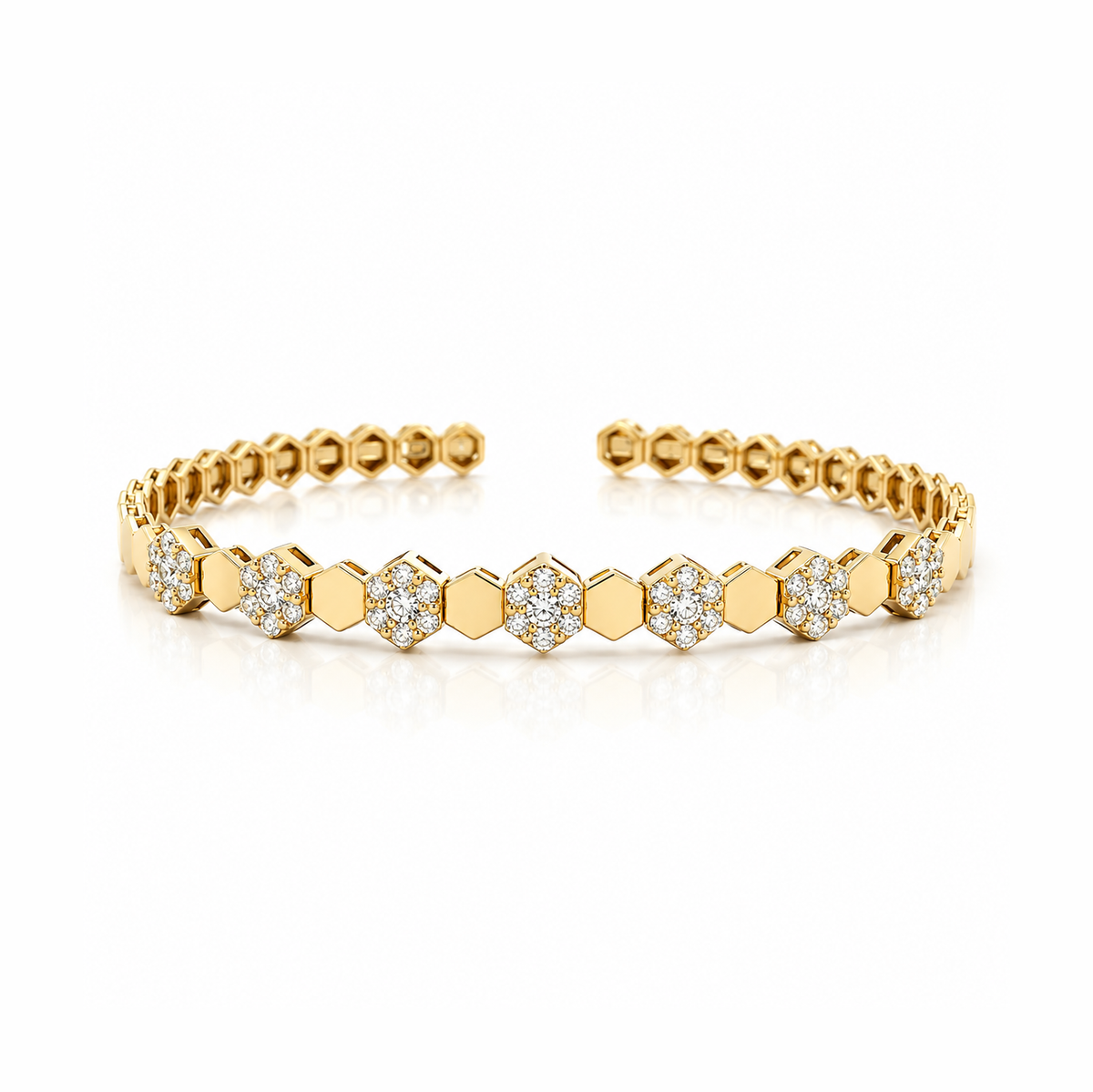 Honey Comb Diamond Bracelet