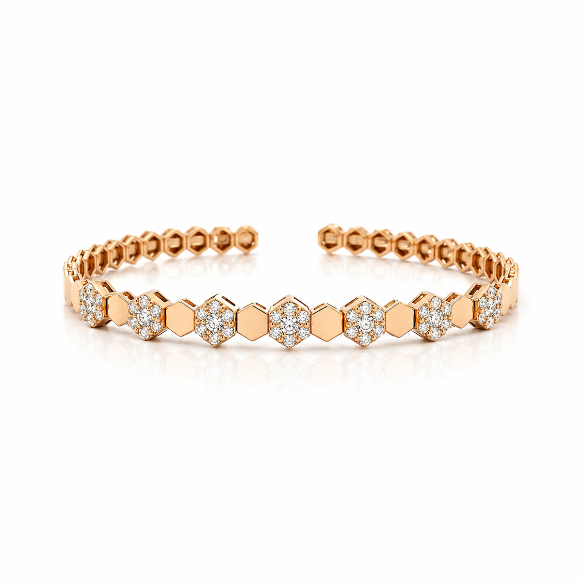 Honey Comb Diamond Bracelet