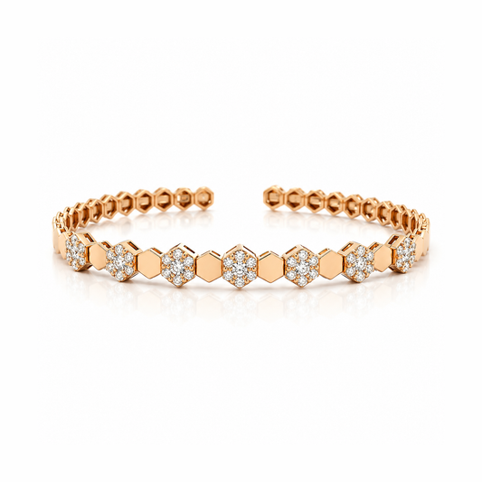 Honey Comb Diamond Bracelet