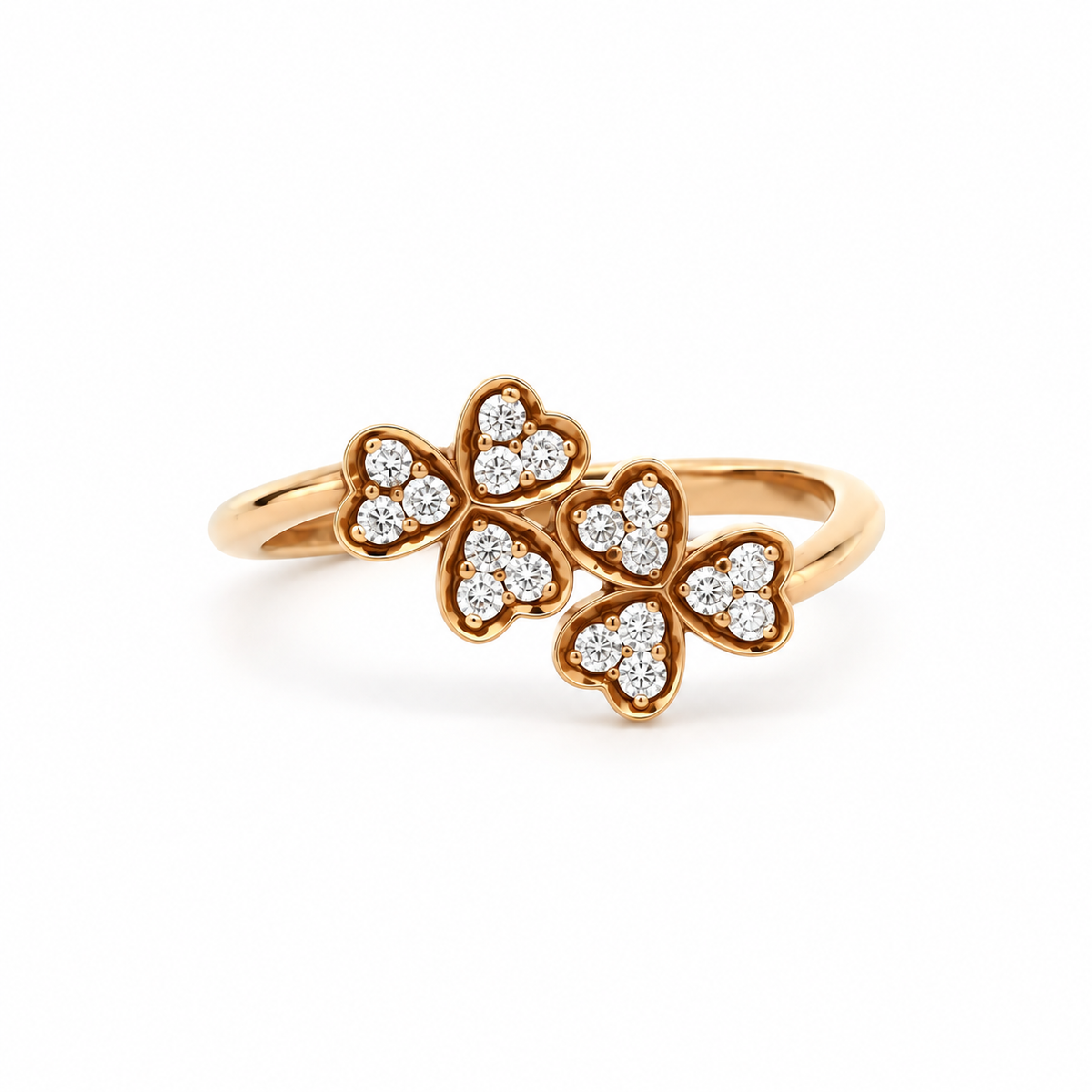 Amorette Diamond Ring in rose gold
