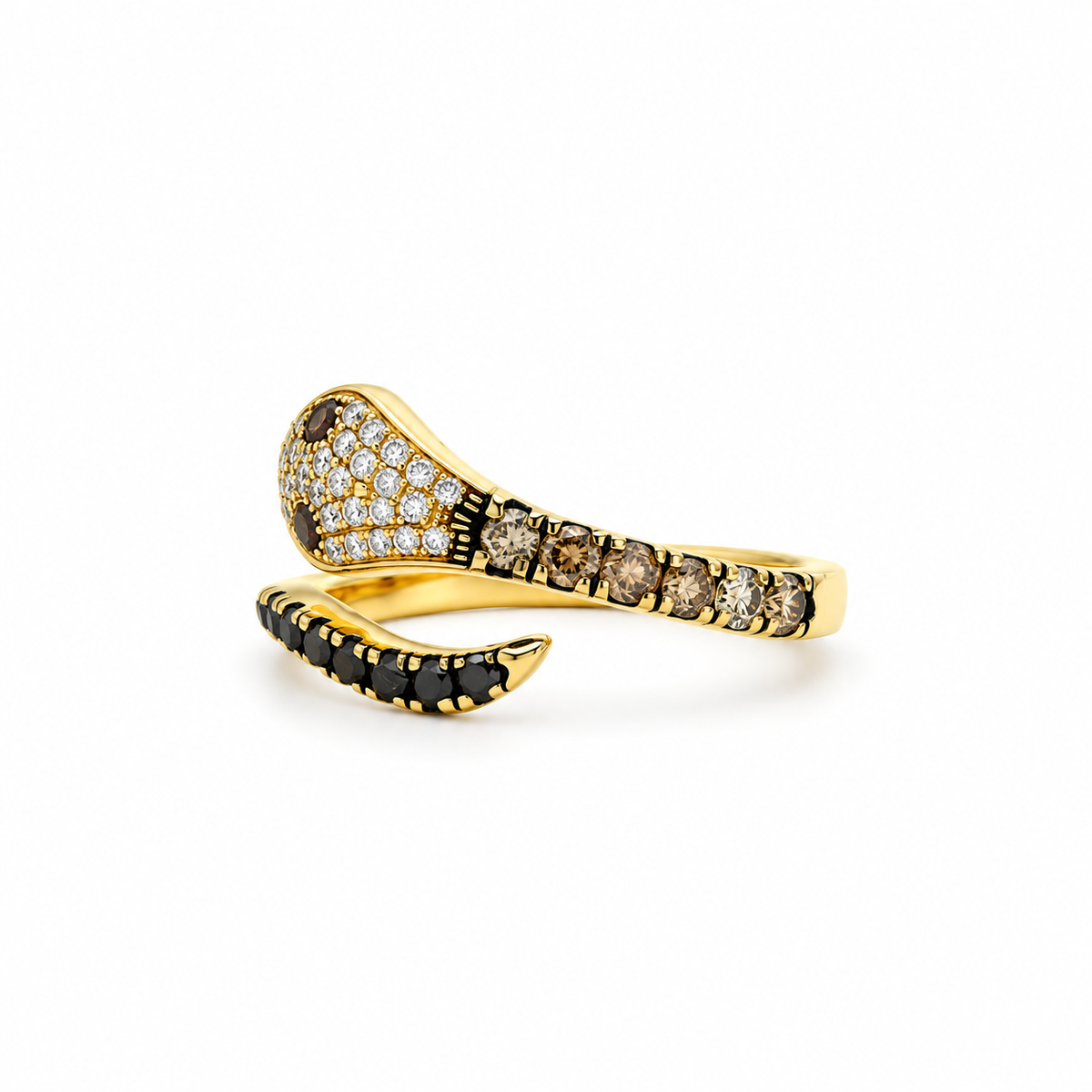 Diamond Pavé Snake Ring