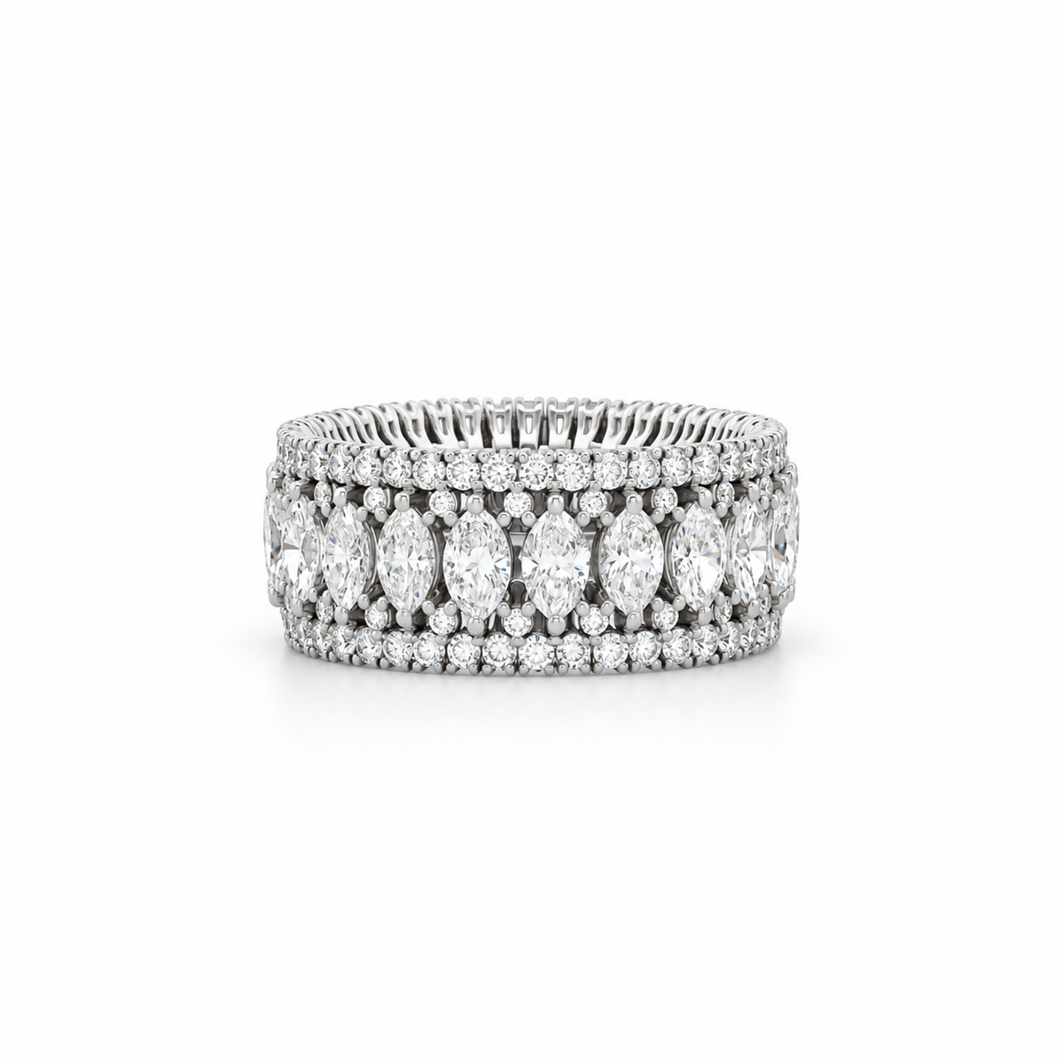 Marquise Diamond Eternity Band
