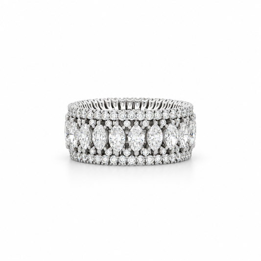 Marquise Diamond Eternity Band