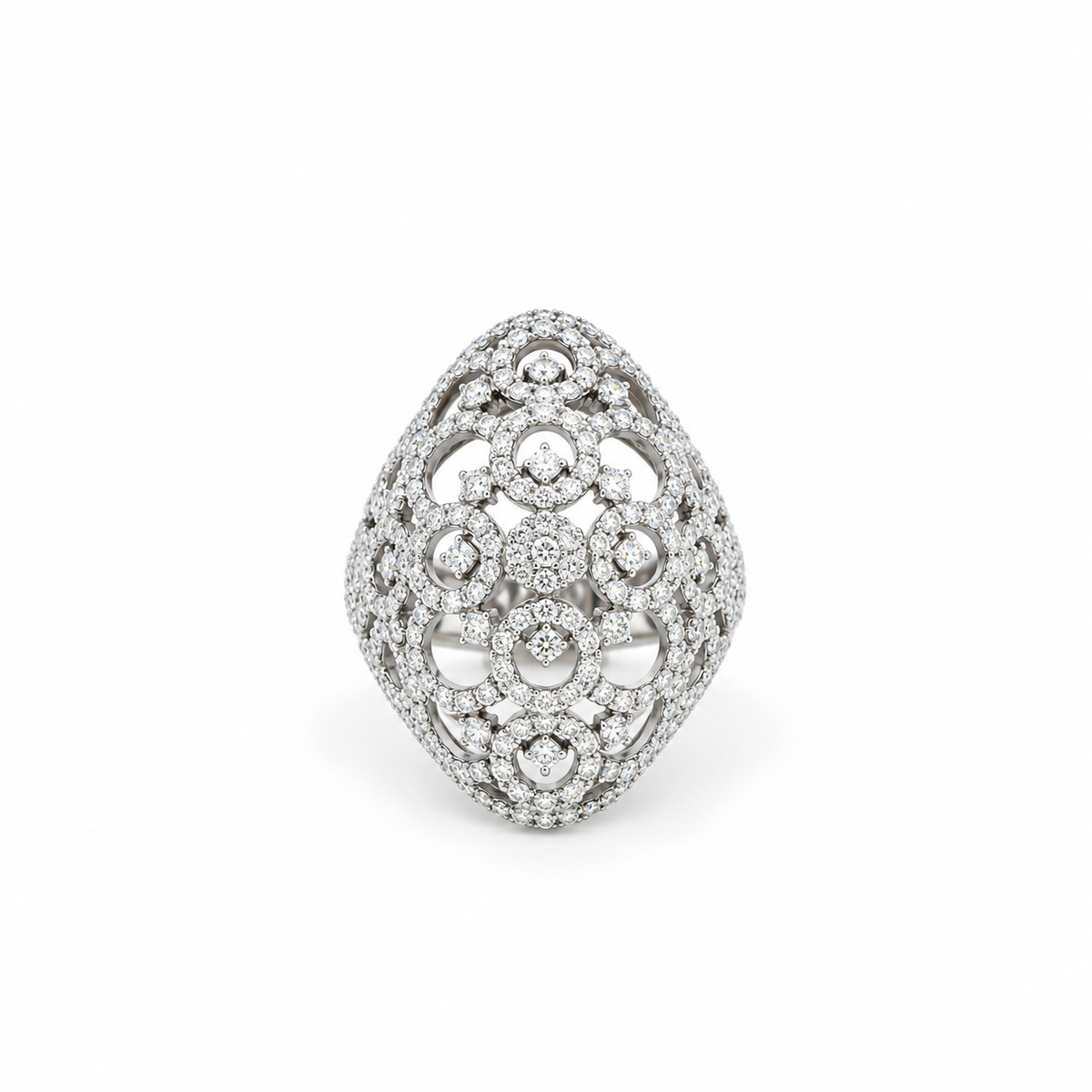Diamond Filigree Dome Ring