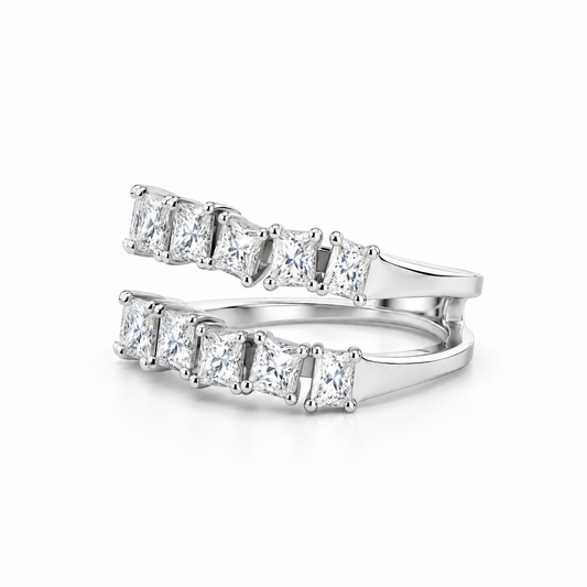 Princess-Cut Open Diamond  Ring