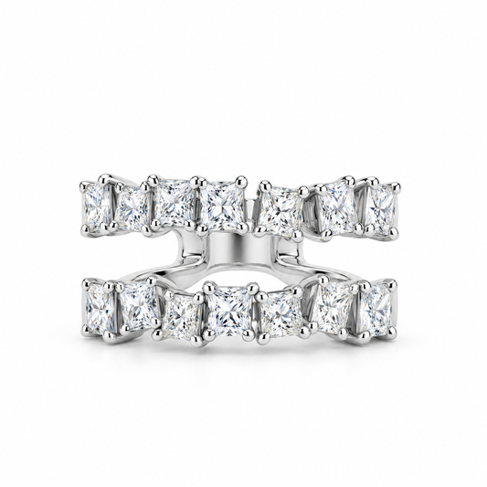 Princess-Cut Open Diamond  Ring