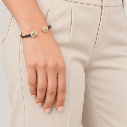 Noir Diamond Opal Cuff