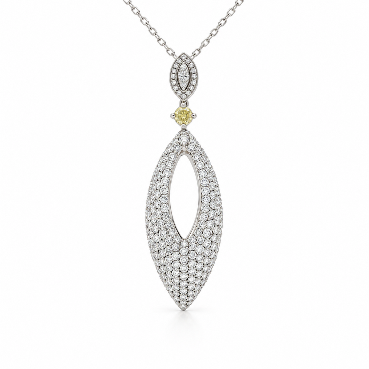 Pavé Marquise Drop Necklace