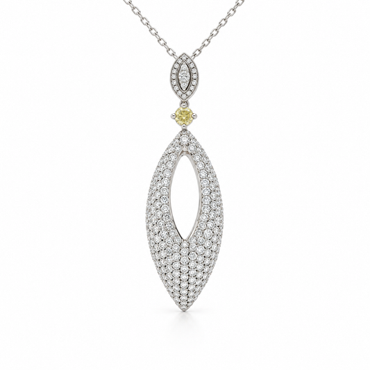 Pavé Marquise Drop Necklace