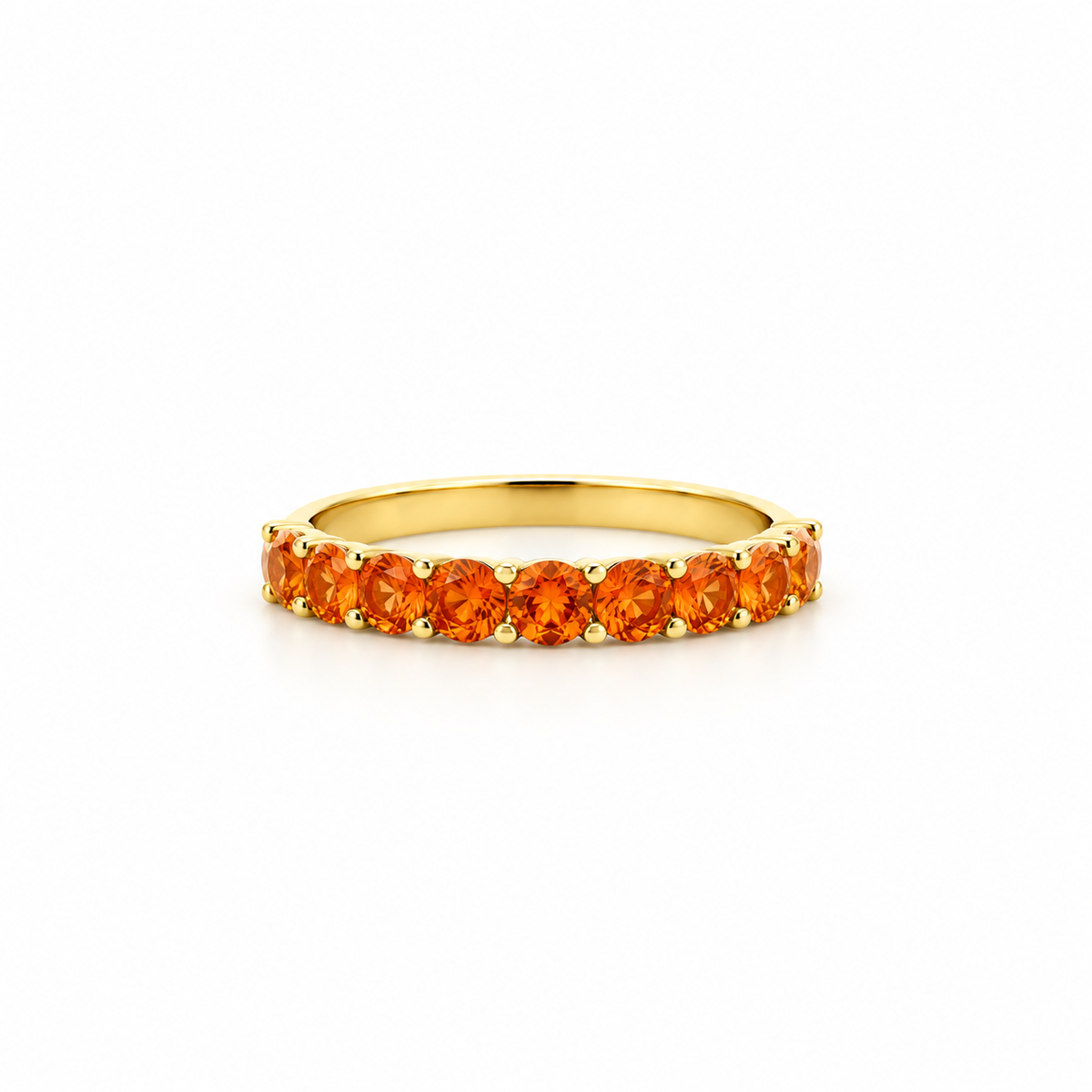 Sunset Sapphire Band Ring