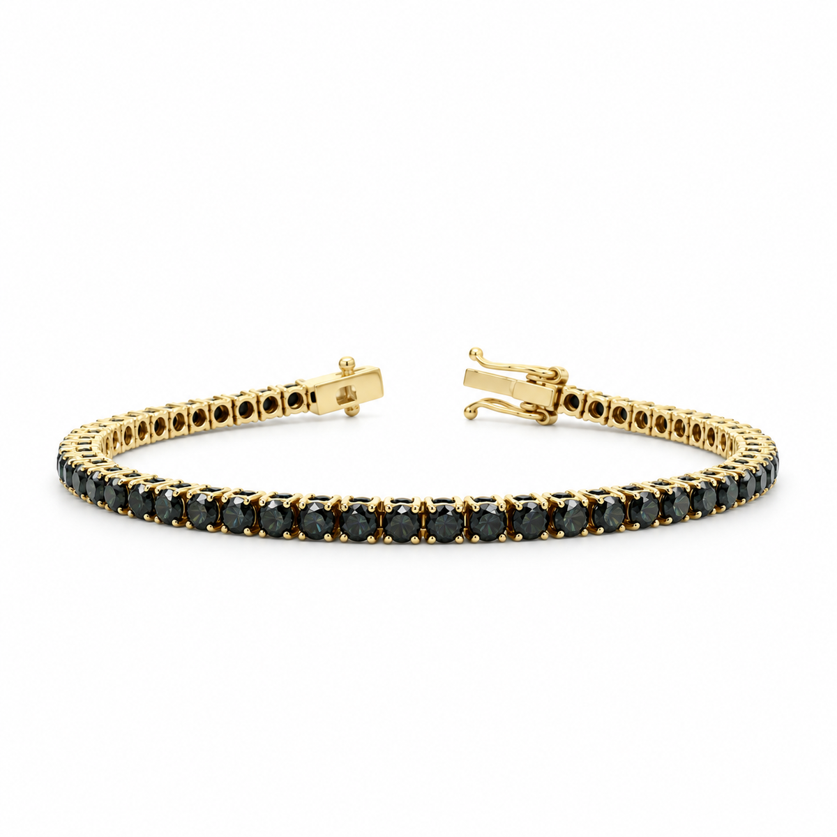 Black Diamond Tennis Bracelet