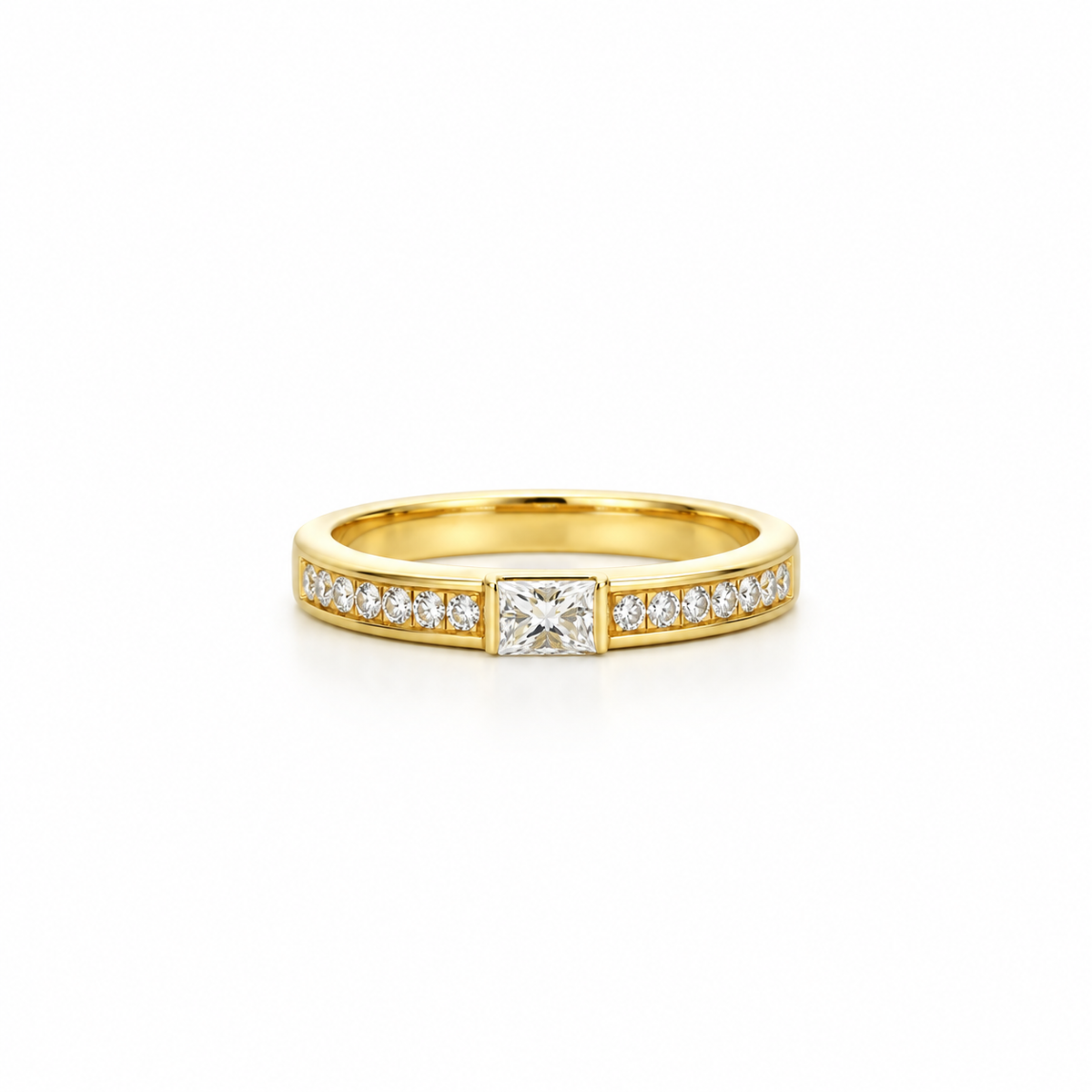 Horizontal Baguette Diamond Band