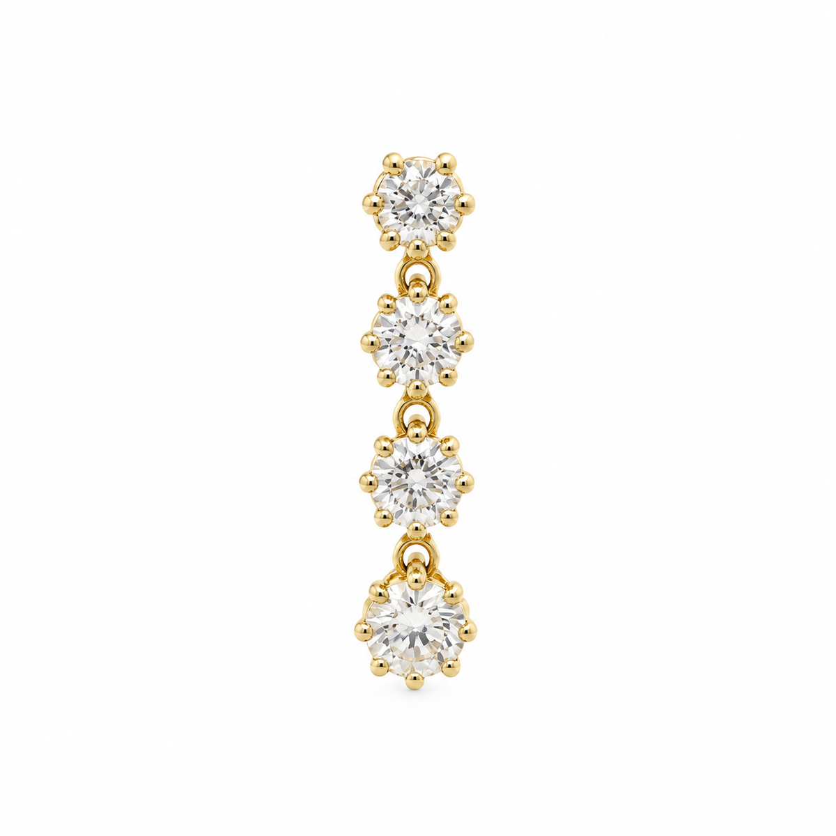 Cascade Diamond Drop Earring