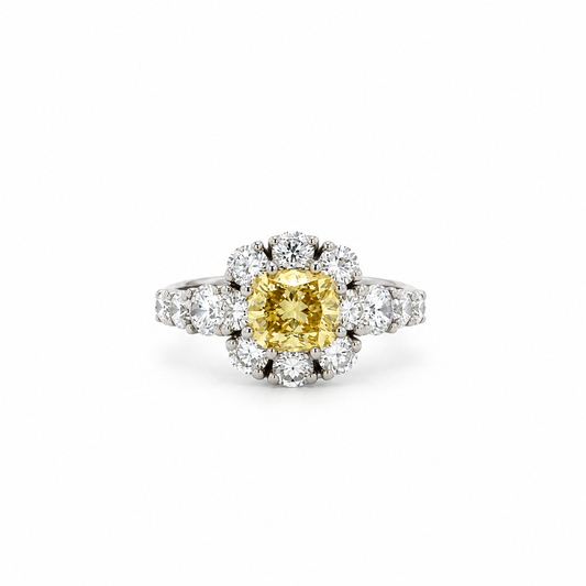 Brown Diamond Cluster Ring