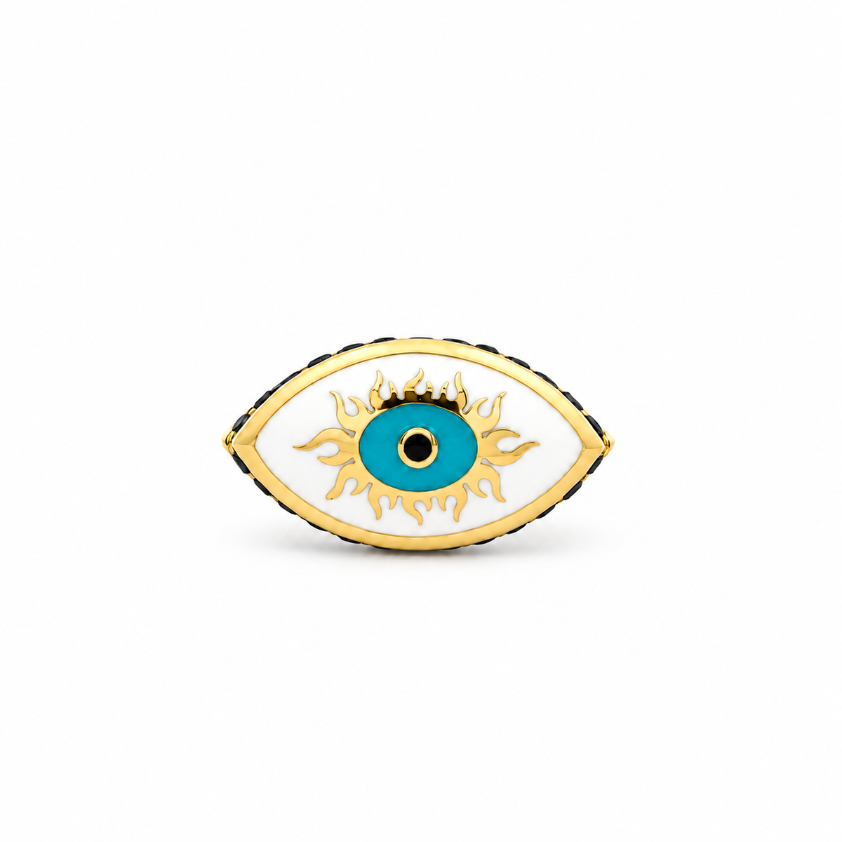 Fiery Eye Diamond Ring
