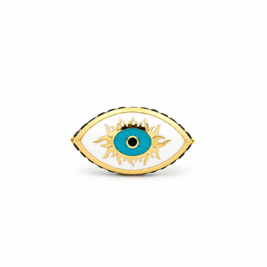 Fiery Eye Diamond Ring