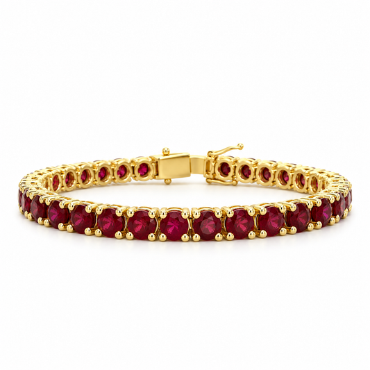 Ruby Tennis Bracelet