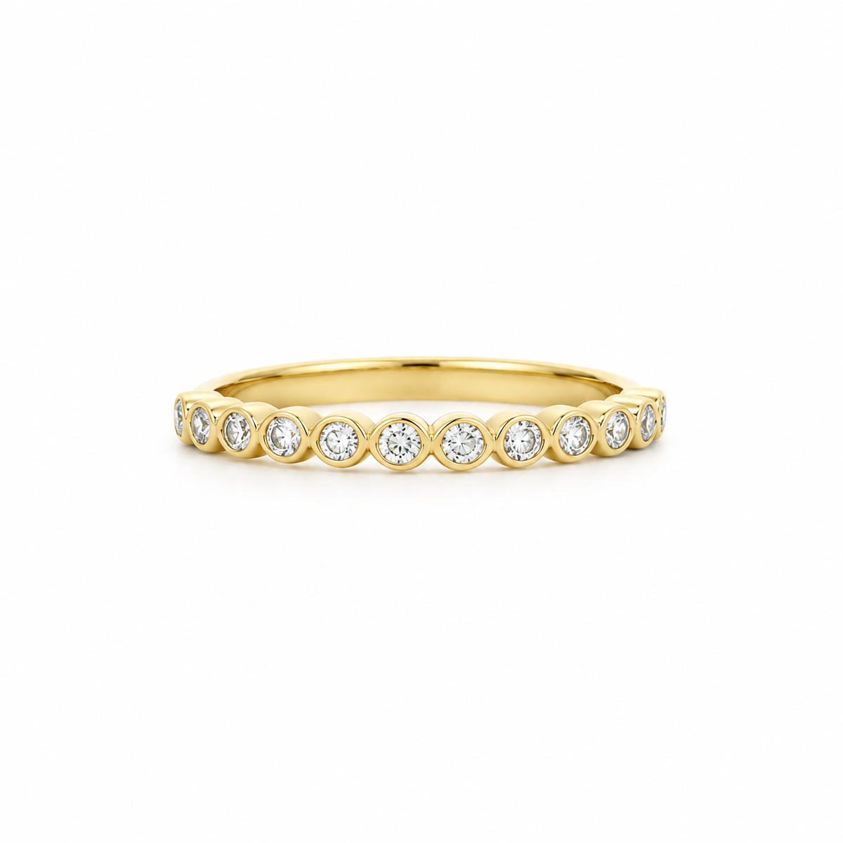 Eterna Bezel Diamond Band