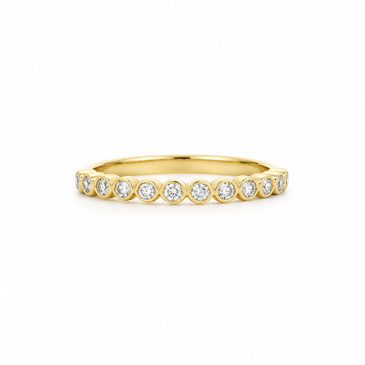 Eterna Bezel Diamond Band