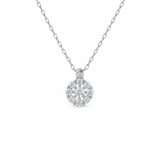 Diamond Cluster Necklace