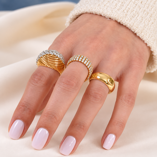 Multi Row Diamond Pavé Band