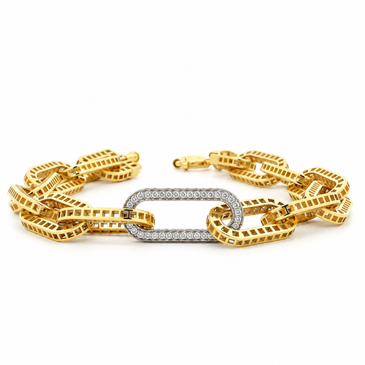 Diamond Link Chain Bracelet