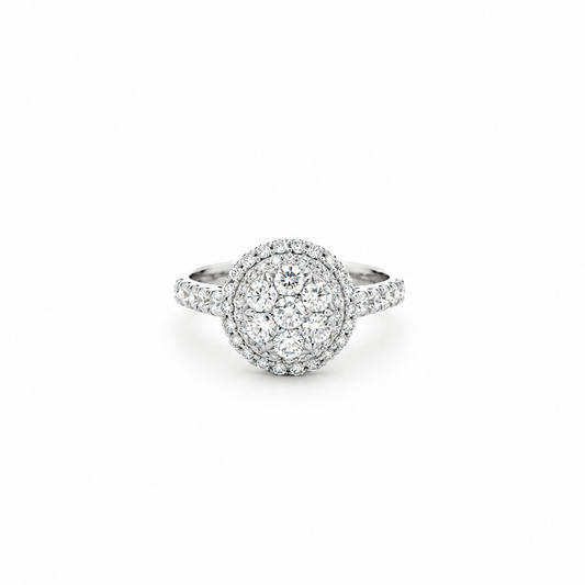Diamond Cluster Halo Ring