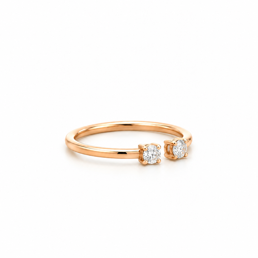Round Toi et Moi Diamond Ring