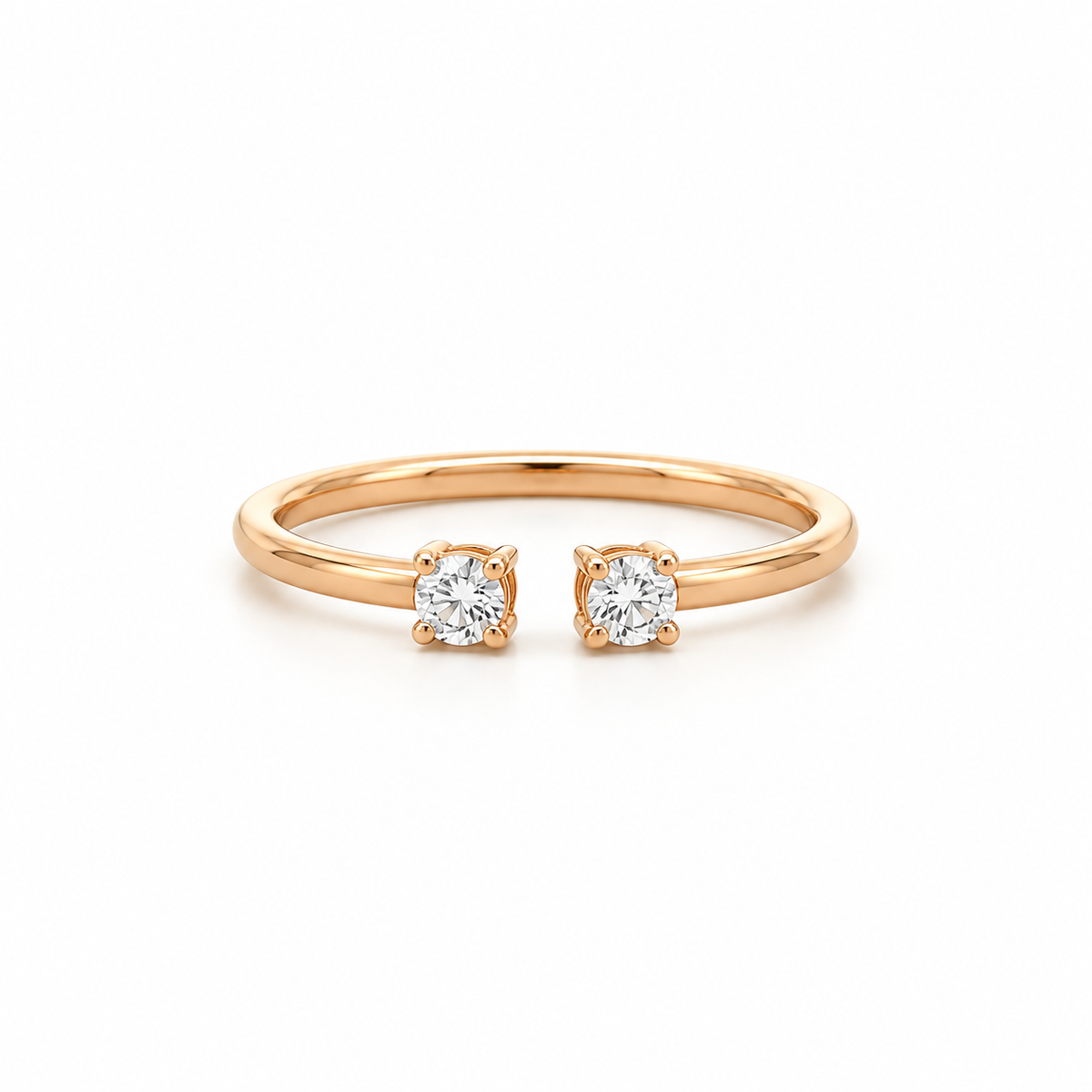 Round Toi et Moi Diamond Ring