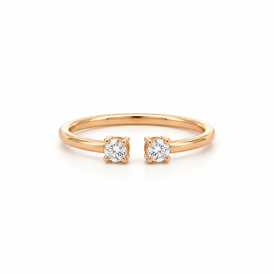 Round Toi et Moi Diamond Ring