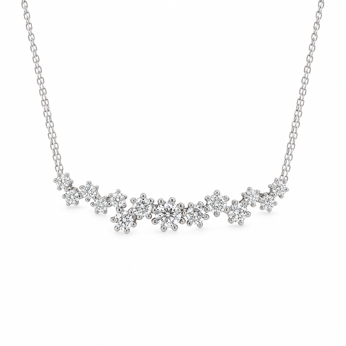 Floral Field Diamond Necklace